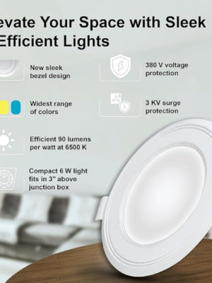 Clair 6W LED Luna Jb Conceal Down Lights, Cool White