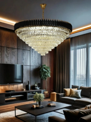 Black Mamba Round Chandelier