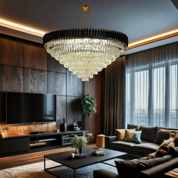 Black Mamba Round Chandelier