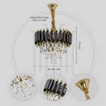 Black Mamba Round Chandelier
