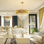 Golden Mamba Round Chandelier