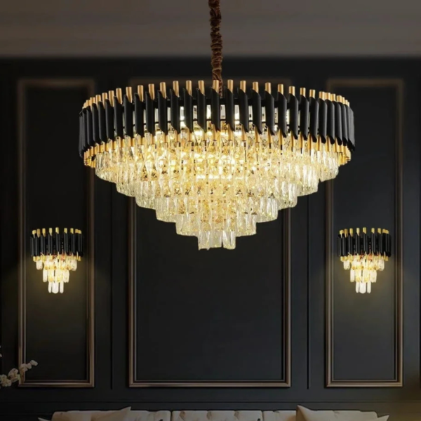 Black Mamba Round Chandelier