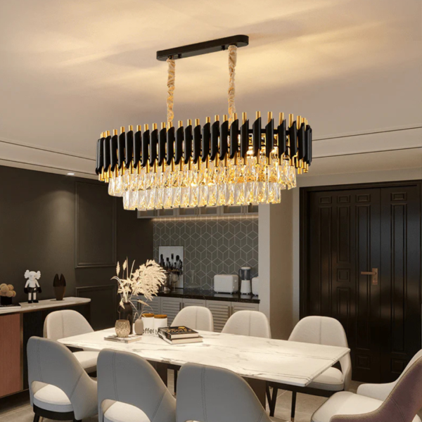 Black Mamba Oval Chandelier