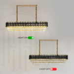 Black Mamba Oval Chandelier