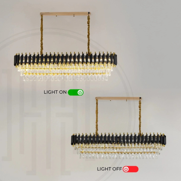 Black Mamba Oval Chandelier