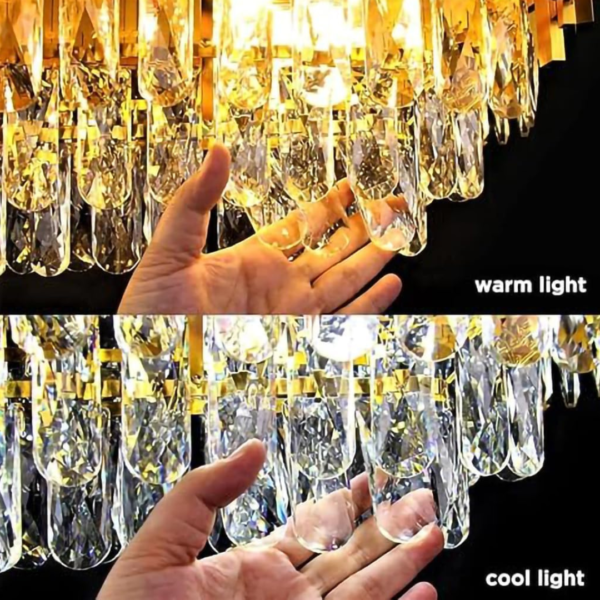 Golden Mamba Round Chandelier