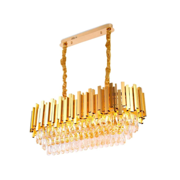 Golden Mamba Oval Chandelier