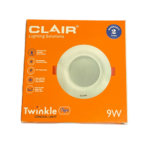 Clair 9W LED Twinkle Slimo Series Conceal Down Lights, Cool White